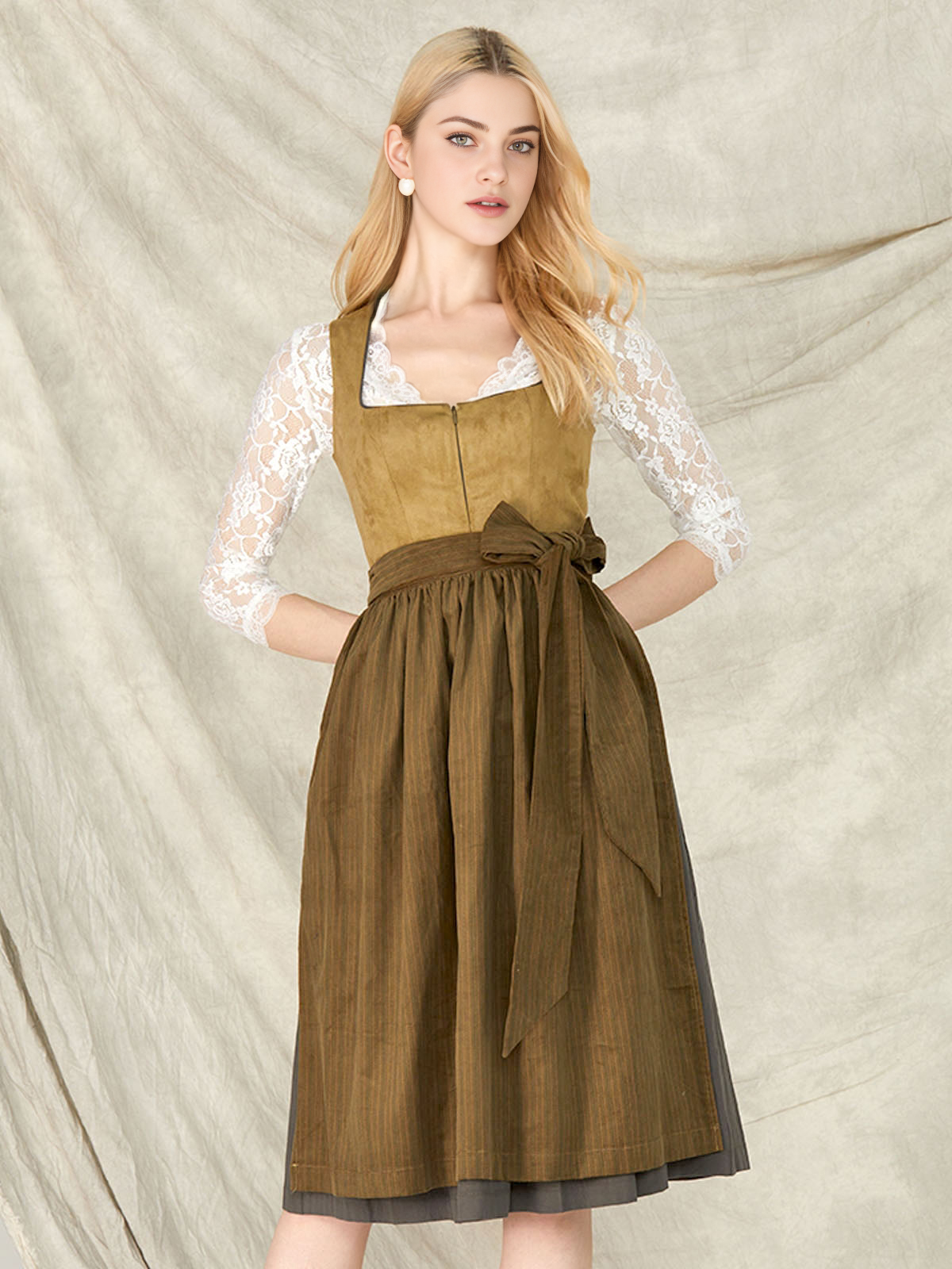 Dirndl Alpenglanz in Grün