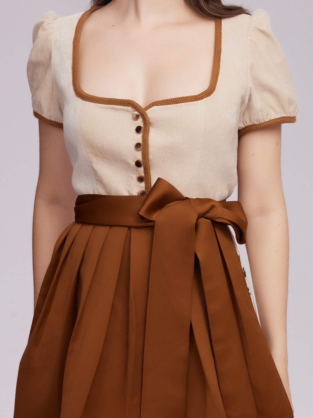 Dirndl Braun Samt